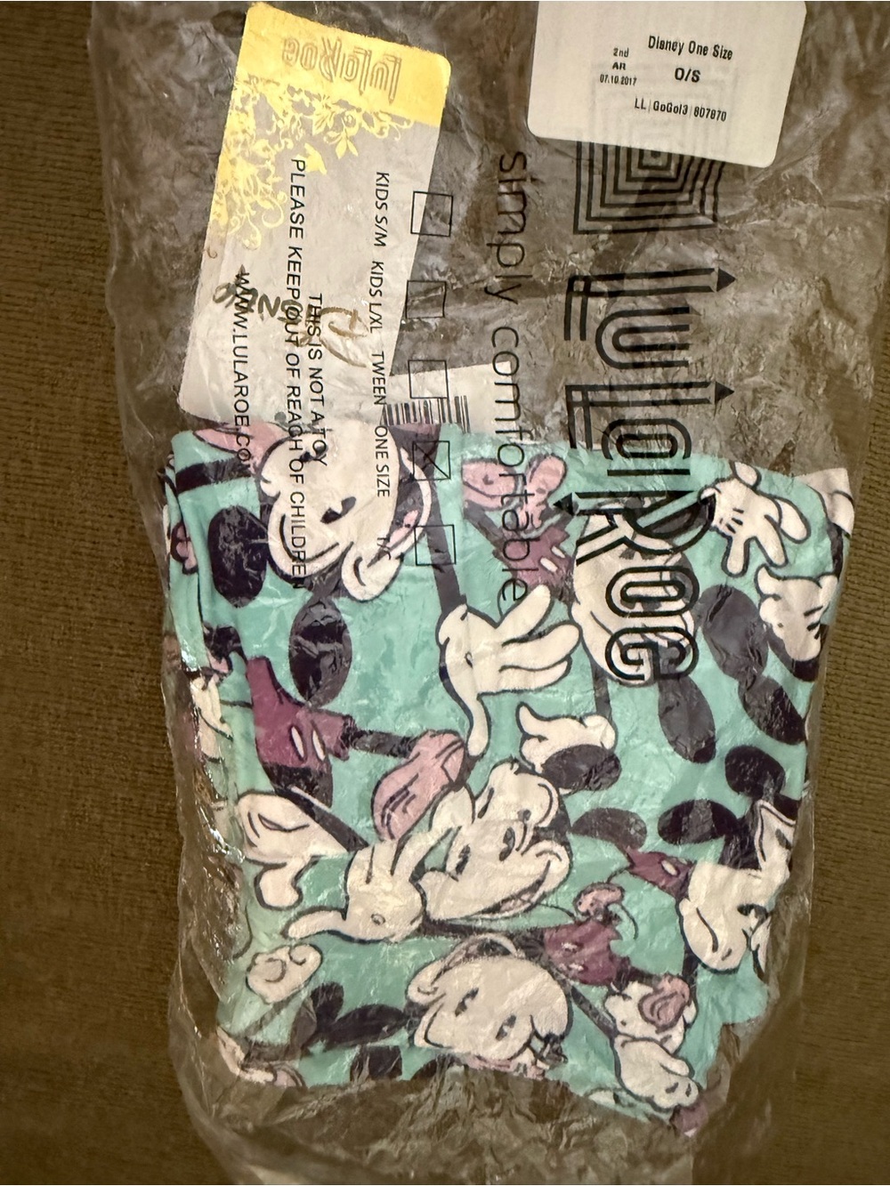 New Disney OS leggings Mickey Mouse